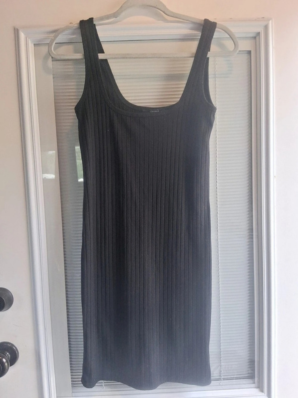 Forever 21 Ribbed Mini Dress in Black Size Large Like New